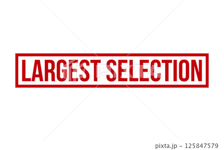 Red Largest Selection Rubber Stamp Seal Vector Red Largest Selection Rubber Stamp Seal Vector 125847579