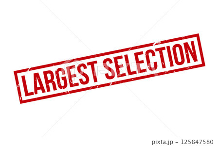 Red Largest Selection Rubber Stamp Seal Vector Red Largest Selection Rubber Stamp Seal Vector 125847580