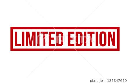 Limited Edition Rubber Stamp Seal Vector 125847650