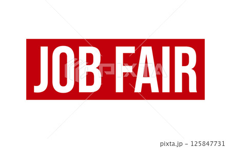 Job Fair Rubber Stamp Seal Vector Job Fair Rubber Stamp Seal Vector 125847731