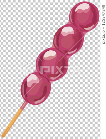 Grape candy illustration stall vector material Grape candy illustration stall vector material 125847849