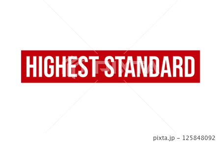Highest Standard Rubber Stamp Seal Vector 125848092
