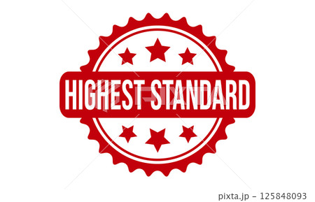 Highest Standard Rubber Stamp Seal Vector 125848093