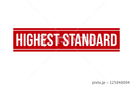 Highest Standard Rubber Stamp Seal Vector 125848094