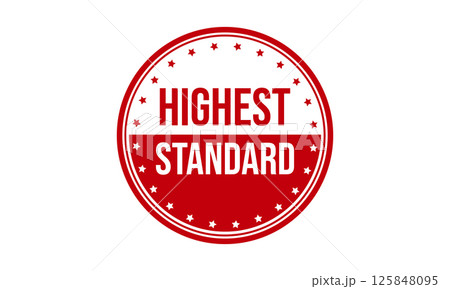 Highest Standard Rubber Stamp Seal Vector 125848095