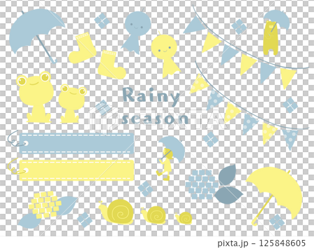 可愛的雨季材料集 125848605