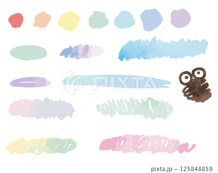 落書きのようなフレームセット 125848859