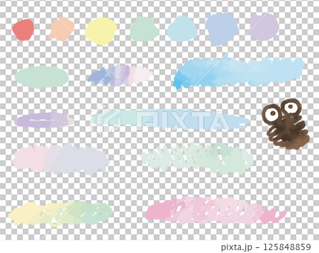 落書きのようなフレームセット 125848859