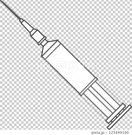 Syringe symbol illustration. 125849180