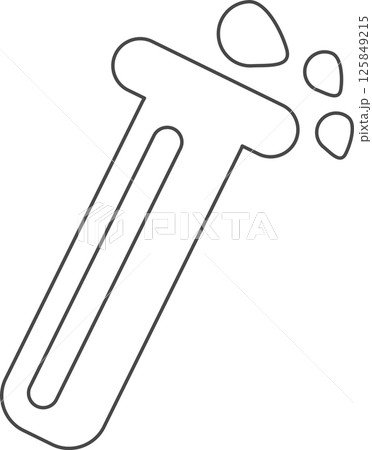Science items icon. Test tube. Science items icon. Test tube. 125849215
