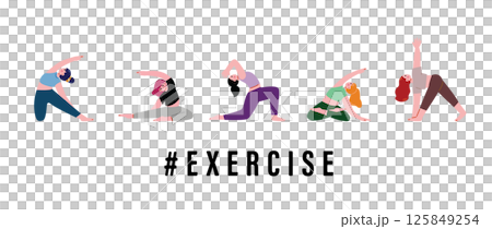 做瑜伽的女人 125849254