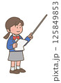 発表をする女子学生 125849853