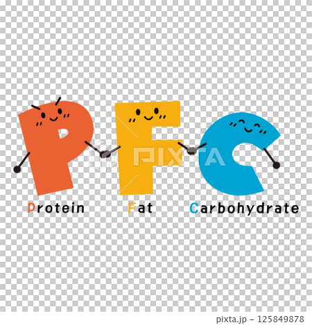 PFCバランスのキャラクター PFCバランスのキャラクター 125849878