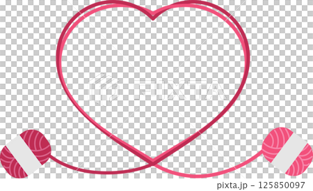 可愛的心形紗框材料 可愛的心形紗框材料 125850097