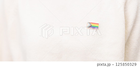 Happy pride month and LGBT or LGBTQ or LGBTQIA with rainbow flag Brooch pin for Lesbian, Gay, Bisexual, Transgender, Queer, Intersex, Non Binary, Marriage Equality Law, Pansexual and Demisexual Happy pride month and LGBT or LGBTQ or LGBTQIA with rainbow flag Brooch pin for Lesbian, Gay, Bisexual, Transgender, Queer, Intersex, Non Binary, Marriage Equality Law, Pansexual and Demisexual 125850329