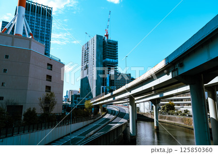 東京 首都高速 神田橋ジャンクション 2025.04　c-4 ライトカラー 125850360