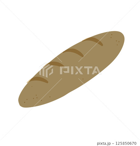 バケットのシンプルな手描きカラーイラスト 125850670