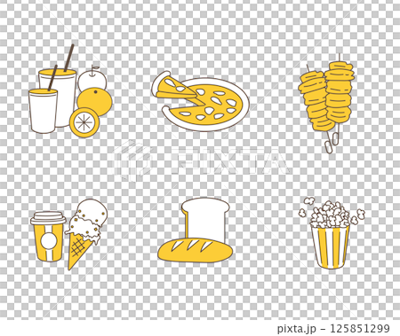 スナックアイコン6セット 125851299