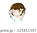 自撮りをしているずっかちゃん　キラリ 125851397