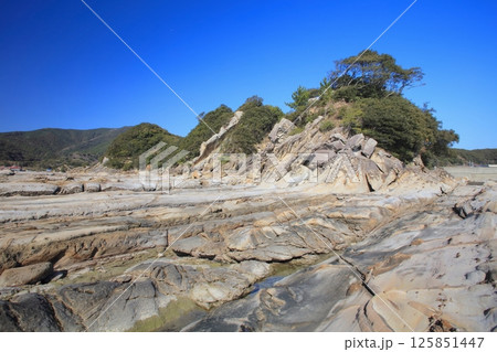 足摺岬近くにある竜串海岸（たつくしかいがん）の地層群/日本の地質百選/日本初の海中公園 125851447