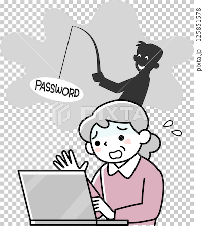 老年女性網路詐騙受害者 125851578