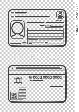 我的號碼卡（正面/背面） 125851757