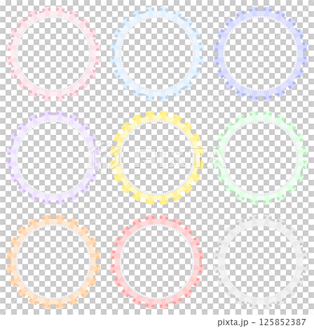 Oshikatsu Can Badge Rosette Material Frame Pastel 125852387
