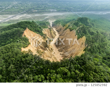Aerial view of Huoyan Mountain in Taiwan Aerial view of Huoyan Mountain in Taiwan 125852392