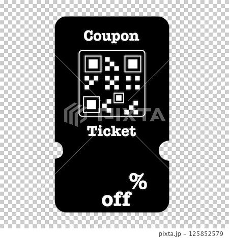 Coupon Ticket Black Percent Off 125852579