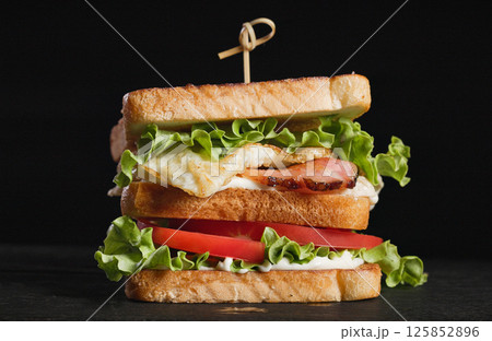club sandwich closeup 125852896