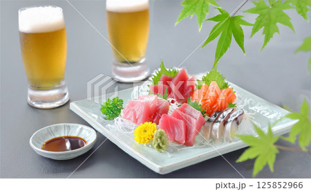 初夏のお刺身盛り合わせ　青もみじ 125852966