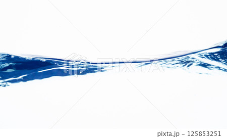 水　流れ　揺れ　水面　波 125853251