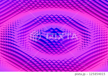 Colorful wavy background made of bright cubes. Colorful wavy background made of bright cubes. 125854015