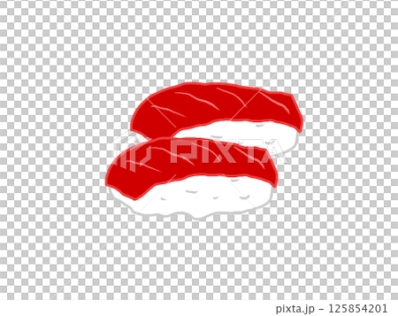 逼真又美味的鮪魚插圖 逼真又美味的鮪魚插圖 125854201