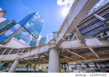 日本の東京都市景観5月西口…さよなら西口…西口再開発現場…左奥は山手線ホーム側 日本の東京都市景観5月西口…さよなら西口…西口再開発現場…左奥は山手線ホーム側 125854328