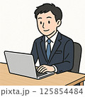 ビジネスシーン　デスクワーク 125854484
