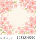 桜　水彩タッチ 125854550