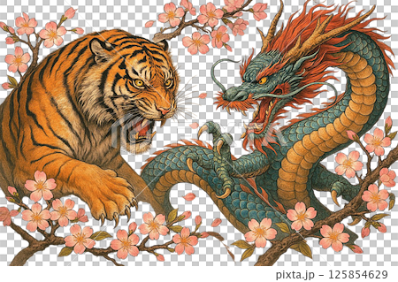 虎與龍的搏鬥 125854629