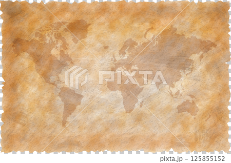 舊世界地圖的圖像 125855152