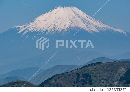 大山(神奈川県伊勢原市)山頂からの眺望　※富士山を望む 125855272