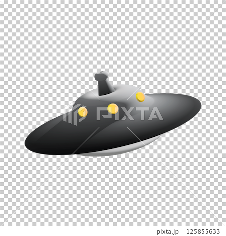 ufo render isolated on white background ufo render isolated on white background 125855633