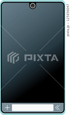 黒画面スマートフォン 125856047
