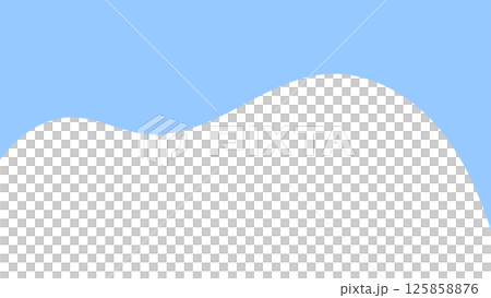 Abstract minimalist design with blue and white wavy shapes, perfect for website headers, banners, or digital layouts 125858876