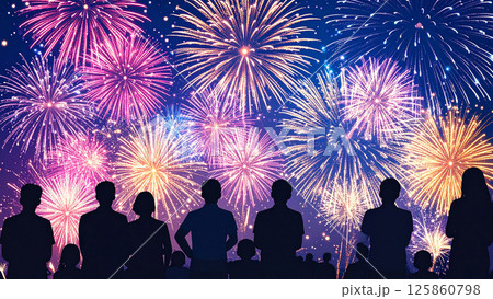 花火大会 花火大会 125860798