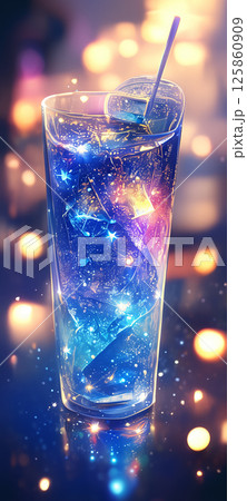 煌めくカラフルなカクテルの待ち受け2 125860909