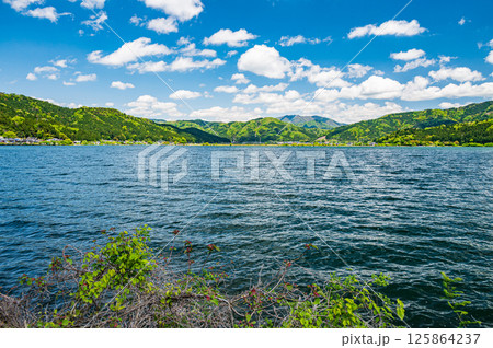 初夏の余呉湖　滋賀県長浜市余呉町 125864237