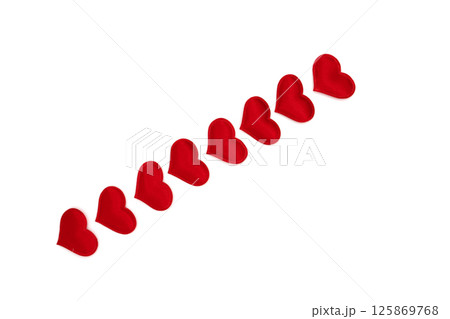 Little red hearts on a white, blank for the designer Little red hearts on a white, blank for the designer 125869768