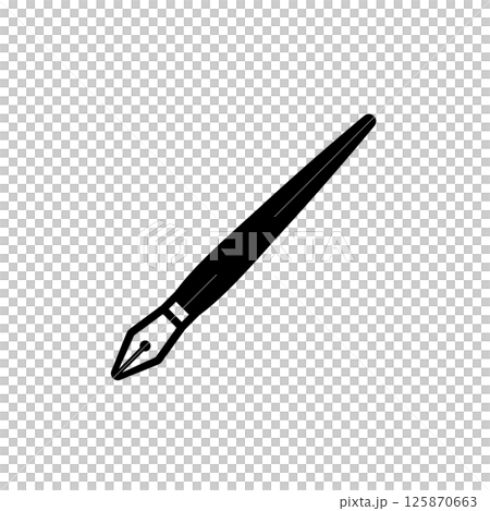 Simple and cute pen icon 125870663