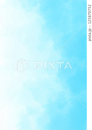 美しい青の水彩のテクスチャの背景　Abstract light blue watercolor fo 125870752