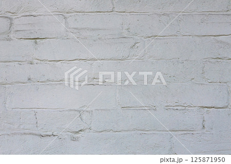 White brick wall background close-up White brick wall background close-up 125871950